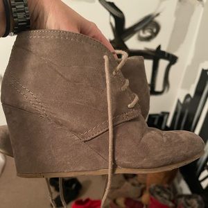 Wedge booties
